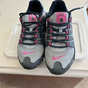 Nike Womens Shox NZ EU - 488312 400 - Light Armory Blue / Club Pink - Size: 9.0